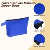 uxcell Canvas Makeup Bags, 10pcs Travel Cosmetic Bags Bulk, Multipurpose