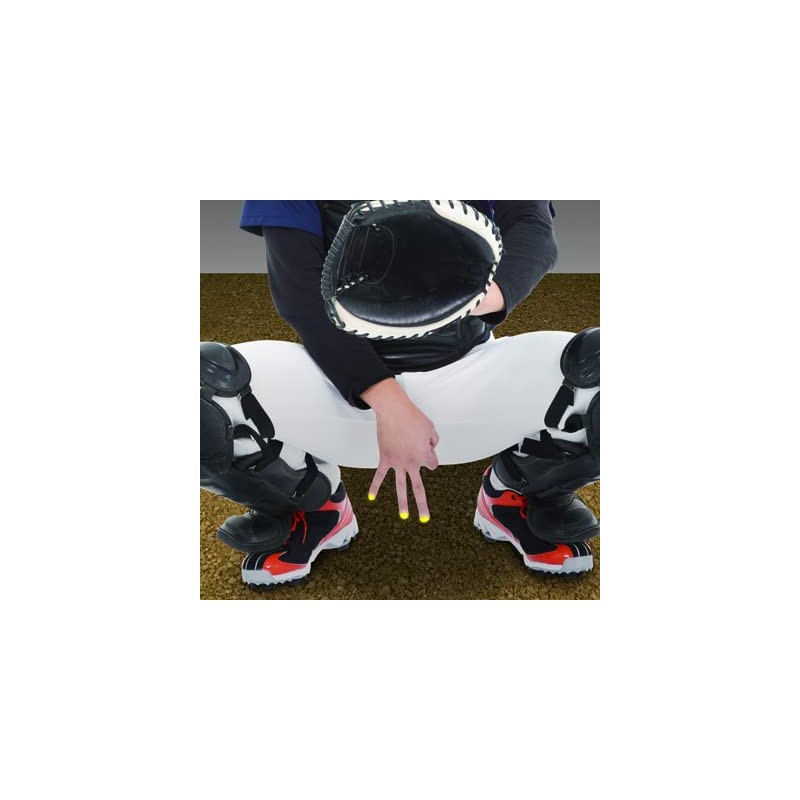 Baseball Catcher Fluorescent Nail Marker Stickers (38 Sheets x 2)