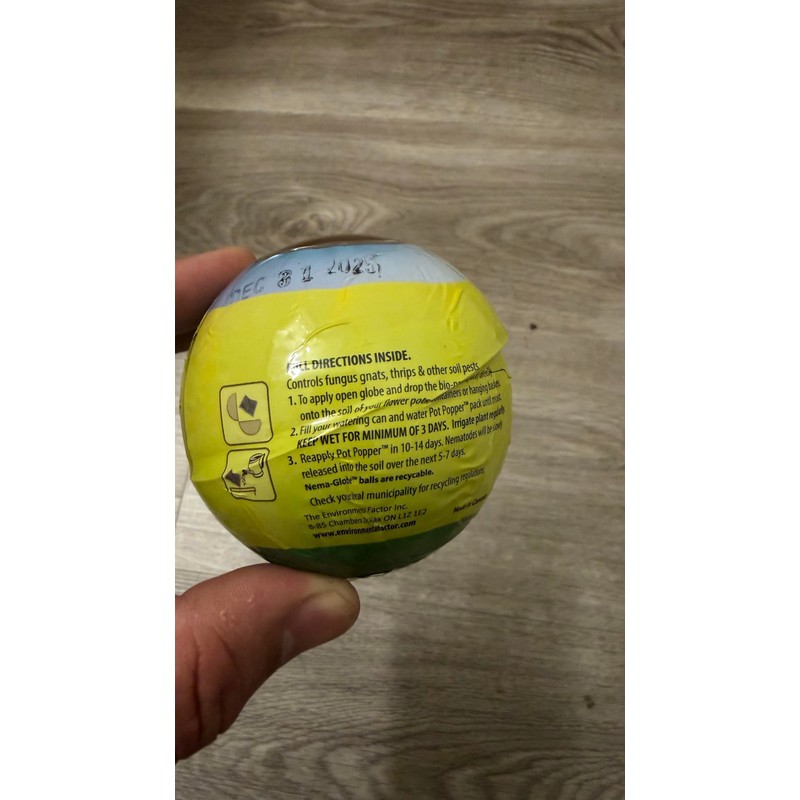 The Environmental Factor Nematodes Organic Insect Control Pot Popper, Controls