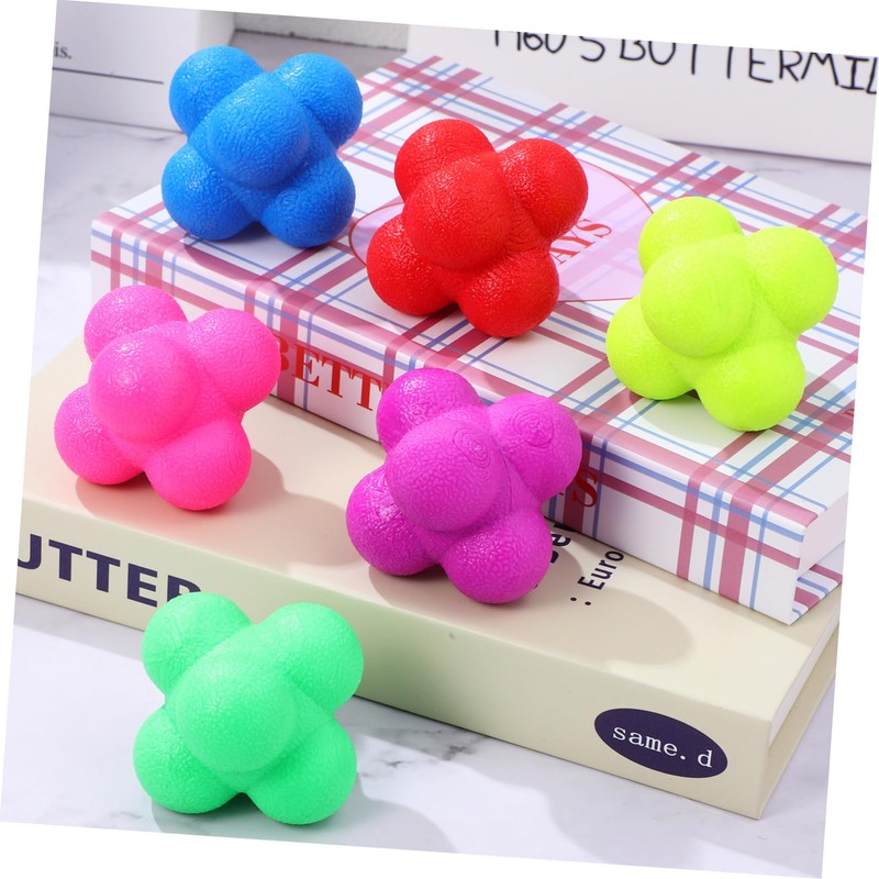 Mipcase 6 Pcs Hexagonal Reaction Balls Agility Training for Sports