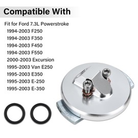 ROOTMUTIFY F4TZ-6753-A F4TZ-6751-B Dipstick Adapter Repair Kit, Fit for Ford 7.3L Powerstroke F250 F350 F450 F550 1994-2003, Excursion 2000-2003, Van E250 E350 1995-2003 (Silver)