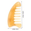 Vaguelly Green Sandalwood Triangular Comb Wide Hair Comb Hair Pick