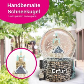 30028 Souvenir Snow Globe Germany Culture City Erfurt