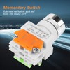 Momentary Push Button Switch, Akozon Reset Flat Head Push Button