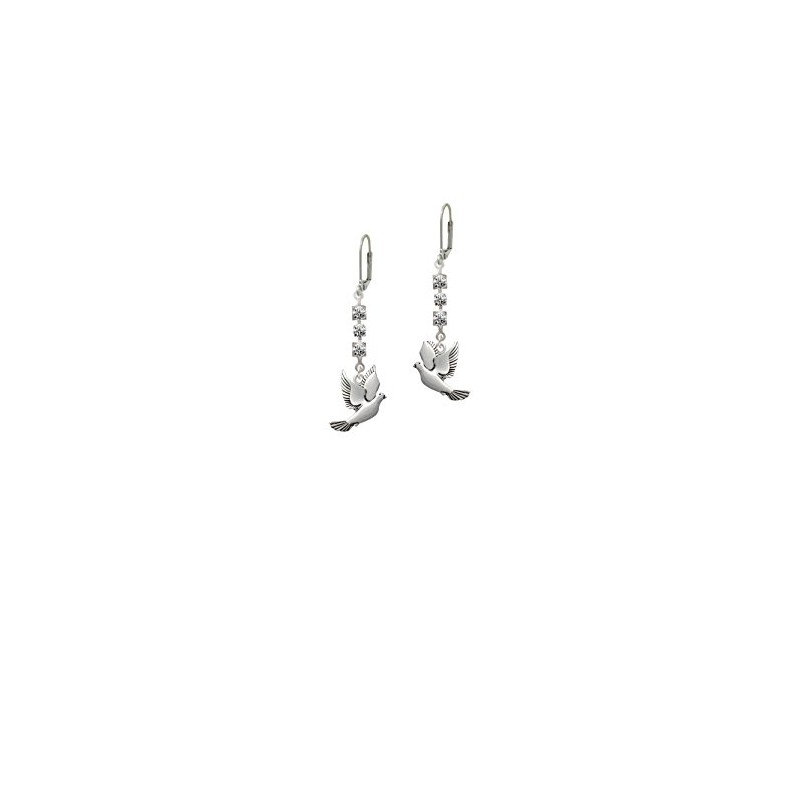 Dove - Crystal Madison Leverback Earrings