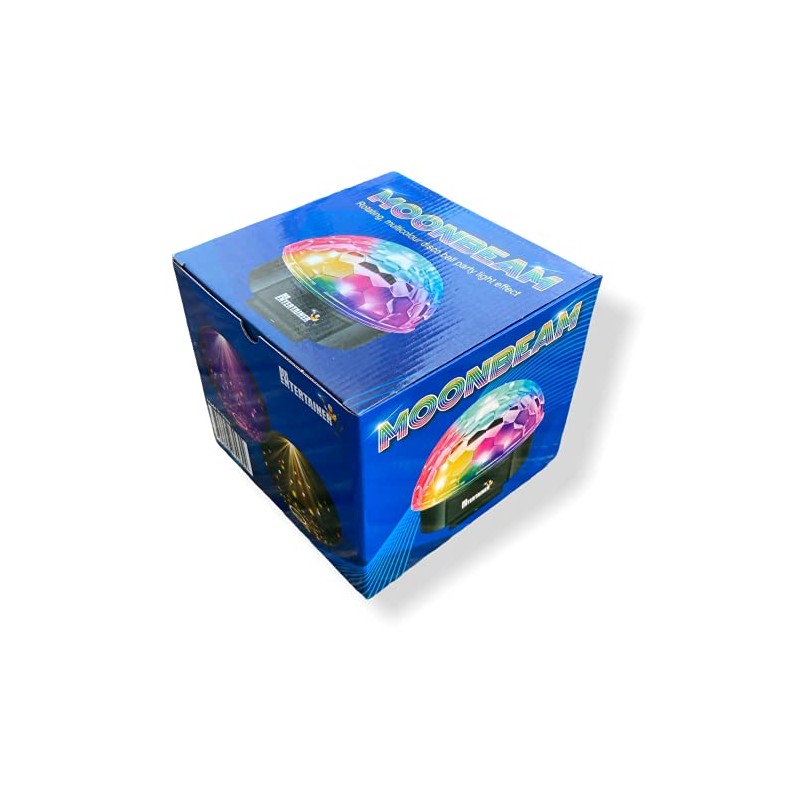 Moonbeam Multi Colour LED Disco Ball Party Light (Single)