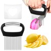 Stainless Steel Onion Holder Upgraded Onion Cutter for Slicing Meat