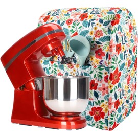 AGDGV KitchenAid Mixer Cover for 6-8Qt KitchenAid & Hamilton Stand Mixers, Floral Flower Print Design, Compatible with Tilt Head & Bowl Lift Models, Durable Mixer Accessories