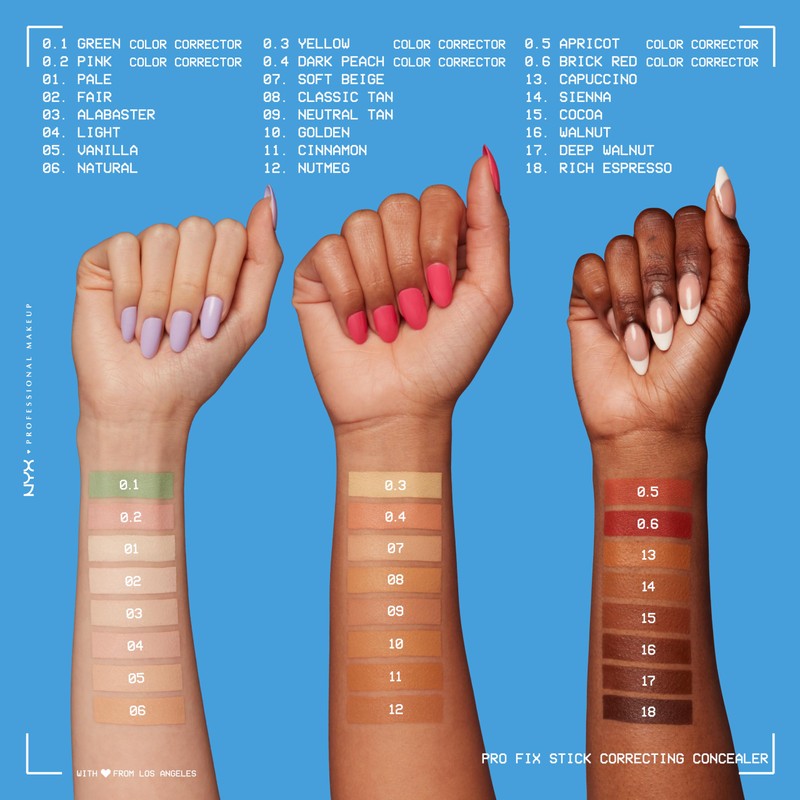 NYX Professional Makeup Corrective Concealer, Conceals Dark Circles, Blemishes, Dark