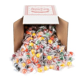 Snackadilly 3 Pound Bulk Box Of Jaw Breakers - Assorted Fruit Flavored Hard Candy - Small Size hard Candy Balls