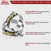 BILITOOLS T-Bolt Hose Clamp Set, 14PCS Heavy-Duty Turbo Intake Radiator
