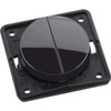 Hager Double Switch – Black Gloss