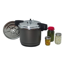 Granite Ware Pressure Canner and Cooker/Steamer, 12-Quart, Black