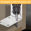 5 Pcs Damaged Screw Extractor Set, Double Ended Broken Bolt