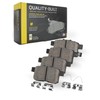 QUALITY-BUILT Premium Semi-Metallic Rear Brake Pads (1001-0898M) Compatible with 2002-2024