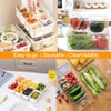 Desire Fridge Organizer with Divided Serving Tray - 5PCS BPA-Free,