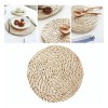 4*manteles Individuales De Ratán Mesa De Comedor Tejido 30cm