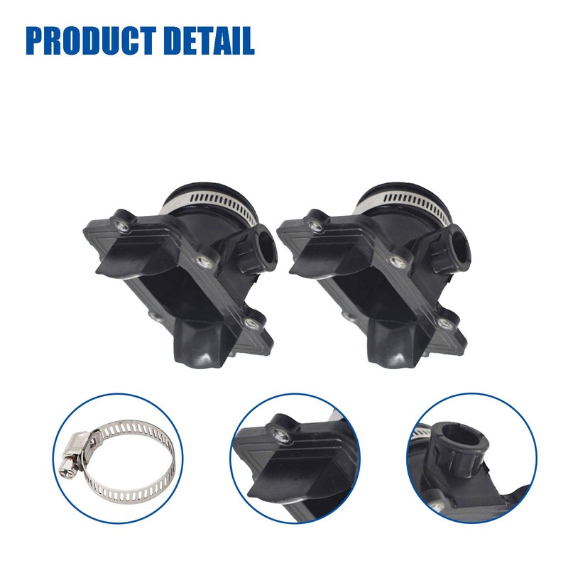 2 Pack Rubber Carburetor Flange Intake 420867882 420867880 Replacement for