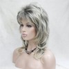 Lydell Wig Long Layered Blonde Grey Ombre Shag Classic Cap