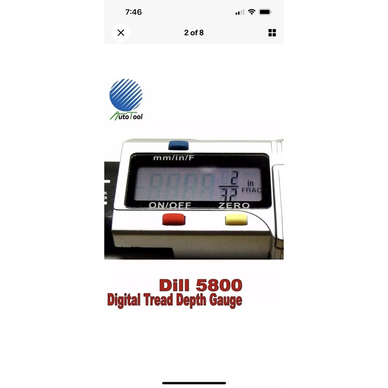 Dill Air Controls 5800 Digital Tread Depth Gauge