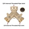 Garden Hose Splitter 2Way AllBrass Heavy Duty Simple Operation Outlet