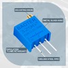Innfeeltech 20pcs 500 Ohm Multiturn Trimmer Potentiometer Blue Adjustable Variable