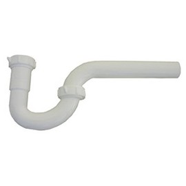 03-4211 Lavatory Drain P-Trap, White PVC, 1.25-in. - Quantity 6