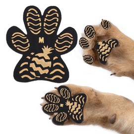 PUPTECK Dog Paw Protector Pads Grips Traction Essentials, Stickers Anti-Slip for Senior Dogs Hardwood Floors 36 Pcs, Dog Shoes Booties Socks Replacement, Yellow, M