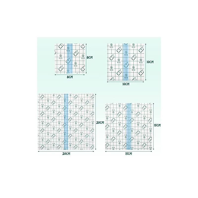 100 Pcs Transparent Stretch Adhesive Bandages - Waterproof Protective Wrap