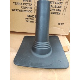 Bullet Boot Pipe Flashing 2" (1 Pack) Black Rubber (2")