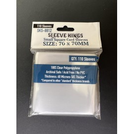 Sleeve Kings Small Square Card Sleeves 70 X 70 mm (4x110 Pack, 440 Sleeves)