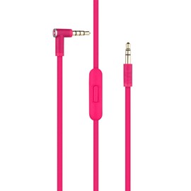 Alitutumao Solo Cable Replacement Cord with Inline Remote Control Microphone Compatible with Beats by Dr Dre Solo Studio Pro Detox Mixr Executive Pill Wireless Headphones (Pink)
