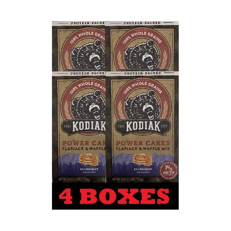 Kodiak Cakes 4x Kodiak Protein Power Cakes BLUEBERRY Flapjack &