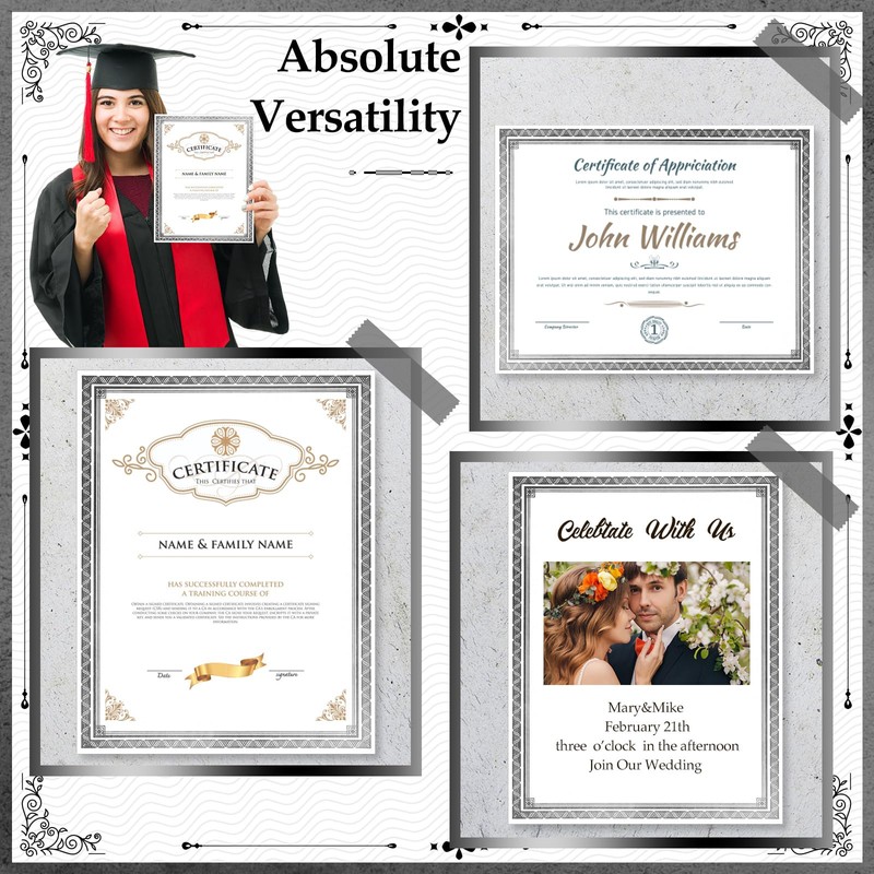 Sinload 150 Sheets Certificate Paper 8.5 x 11 for Printing