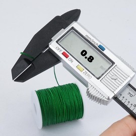 Luabue Nylon Thread Nylon Cord 0.8 mm x 10 m Nylon Beading String Knot Cord Nylon Band Polyester Thread Colourful Cord Bead Cord for Jewellery Making DIY Crafts (15 Pieces Colourful)