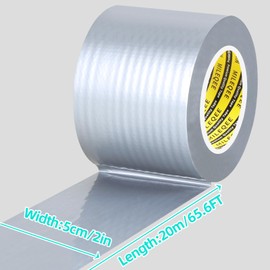 MILEQEE Window Weather Stripping Door Seal Tape Silver, 2in x 66FT, Automotive Weatherstrip Adhesive Seal Strip for Car Auto Trunk, Weatherproof Gap Sealing Sealer Draft Blocker, Waterproof