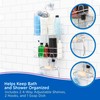 Kenney KN614124 Easy Slide 4-Way Adjustable Shower Caddy, 25.5" L