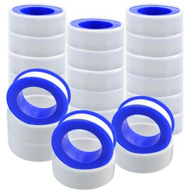 mifengda 30 Rolls Thread Seal Tapes, Teflon Tape 1/2 PTFE Pipe Sealant Tape Industrial Thread Sealants Plumbers Thread Tape for Leak Water, Plumbers, Plumbing, Air Head, Thread Pipe, 1/2" x394" White