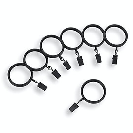 MODE Acrylic & Premium Flat Rings, 14 Count - Matte Black