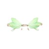YOJUED Butterfly Sunglasses with Dragonfly Wings Irregular Glasses for Women