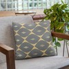 Plutus Brands Blue Plutus Cube Diamond Luxury Throw Pillow 18