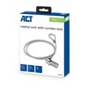 ACT Laptop Lock Security Cable 1.5M Portable Anti Theft Cable