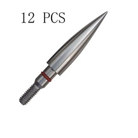 Stainless Steel Archery Field Points,9/32″ 19/64″ 5/16″ 11/32″ Diameter 100/125/150/175/200/250/300 Grains,Screw in Archery Field Tips(1 Dozen 12PCS) (5/16″-150grains)