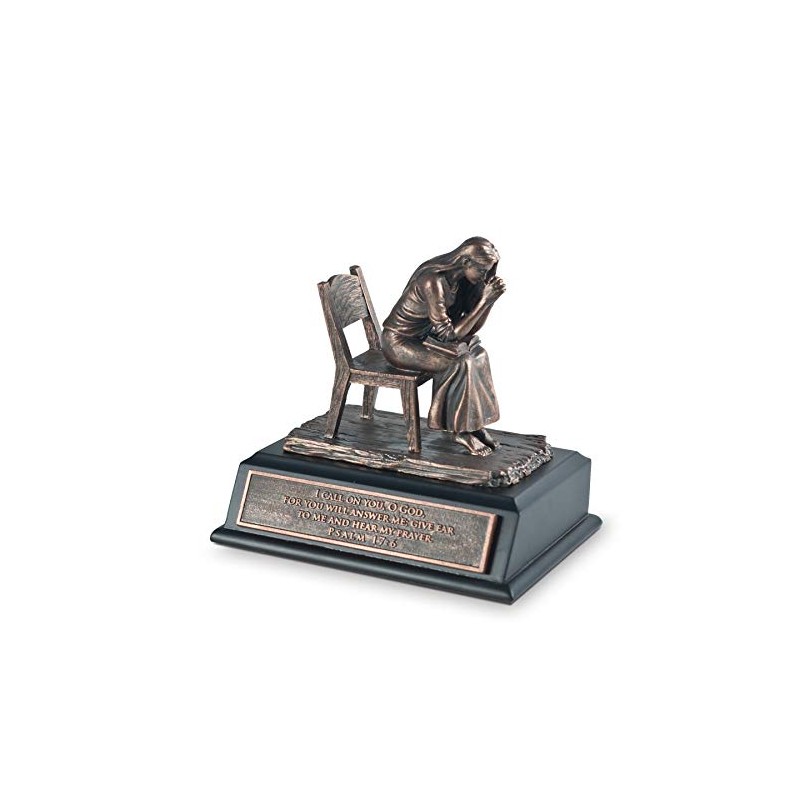 Lighthouse Christian Products Praying Man Seeking God Bronzelike Finish 5
