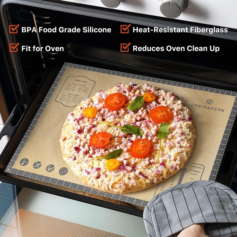 Baking Mat, 26" x 16" Large Silicone Non-slip Baking Pastry