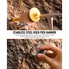 INCLY 7 Pcs Geology Rock Pick Equipment Kit, 3lb Sledge