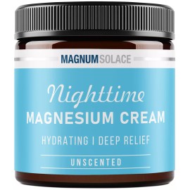 Magnum Solace Magnesium Cream for Pain and Muscle Tension - Magnesium Chloride Cream - Topical - Chamomile Lavender
