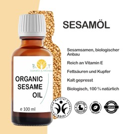 B.O.T cosmetic & wellness - Organic Sesame Oil 100% Natural and Cold Pressed | Skin and Hair Care | Ayurveda Massage Oil | Versatile Use, Neutral, 500 ml Pack of 1