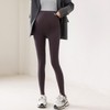 Momkong Maternity Workout & Yoga Leggings Burgundy Light Gray/M