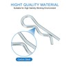 uxcell 1 mm x 17 mm Cotter Pins Spring Fastener,